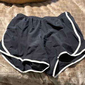 Nike Women's Navy Athletic Shorts with White Trim